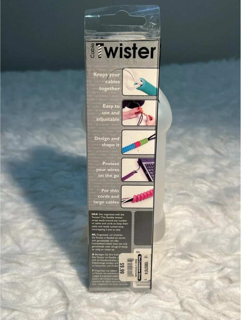 2 black Twister Cable Organizer